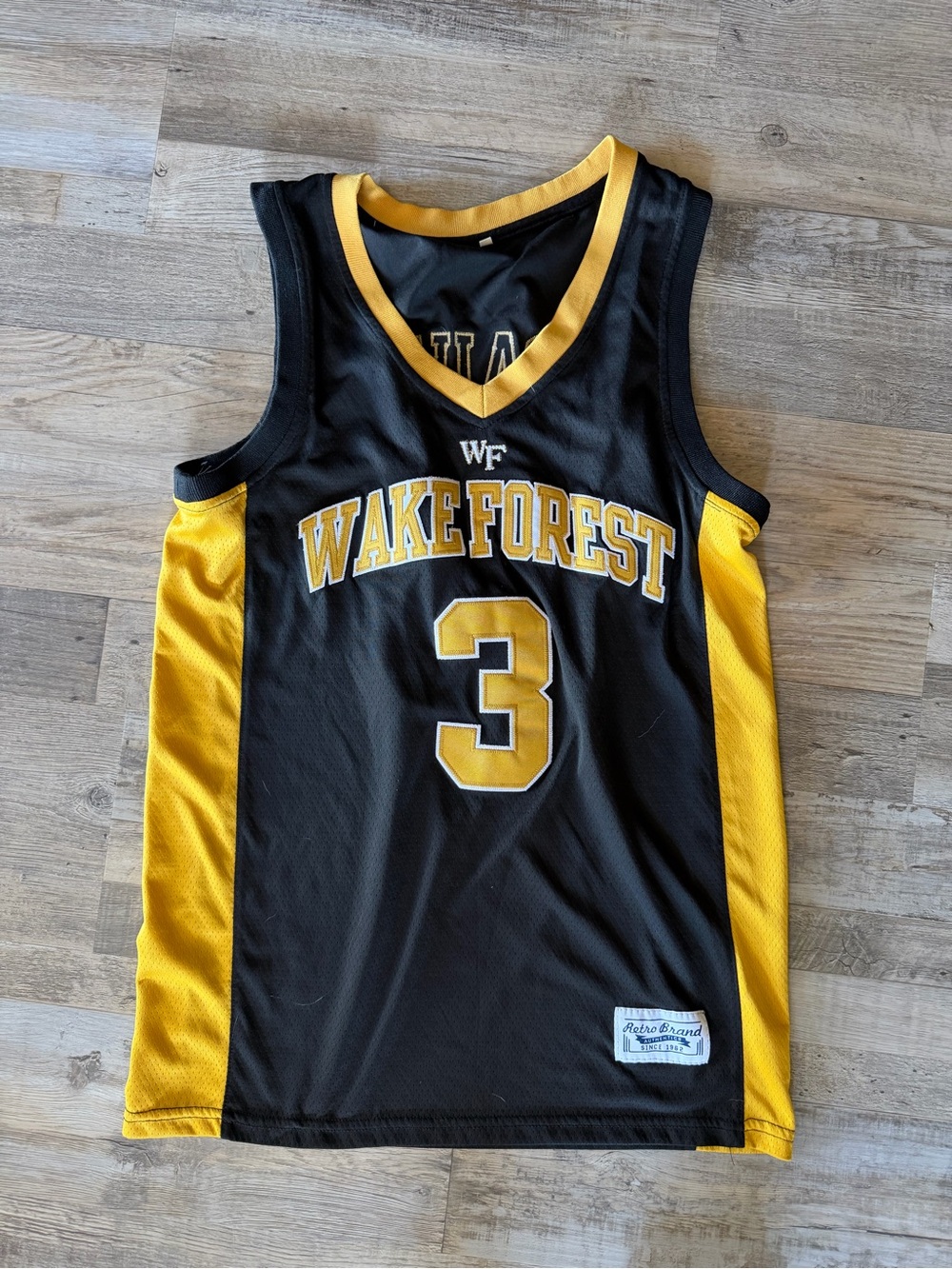 Chris Paul Wake Forest Black & Gold Basketball Jersey #3